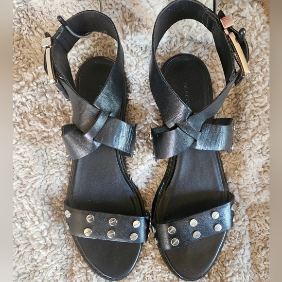 Rebecca Minkoff Black Studded Sandals - Picture 1 of 16